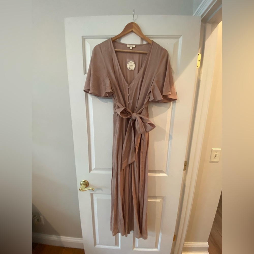 Light Weight Brand New taupe jumpsuit